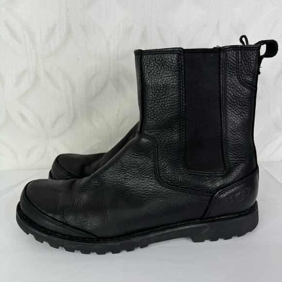 UGG Australia Herrick 3032 Chelsea Black Pull On Boots Shoes US 11 - Picture 4 of 8